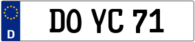 Trailer License Plate
